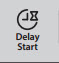Touch activated Delay start button