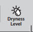 Touch activated dryness level button