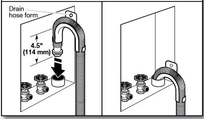 Tips for drain hose installation for top load washer