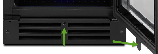 Check the refrigerator leveling legs are correctly leveled. If your refrigerator seems unsteady and to make sure the doors close securely, adjust the refrigerator's tilt by following the instructions in your "Owner's Manual".