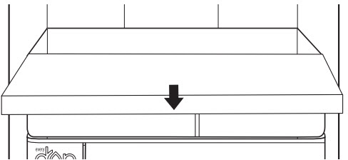 Pull the pull-out platter to the full extend. Push up the pull-out platter retention clips located under the platter on both sides using fingers. After both clips have been disengaged, carefully remove the pull-out platter toward the front of the refrigerator.