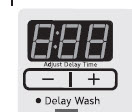 Delay wash option on washer display